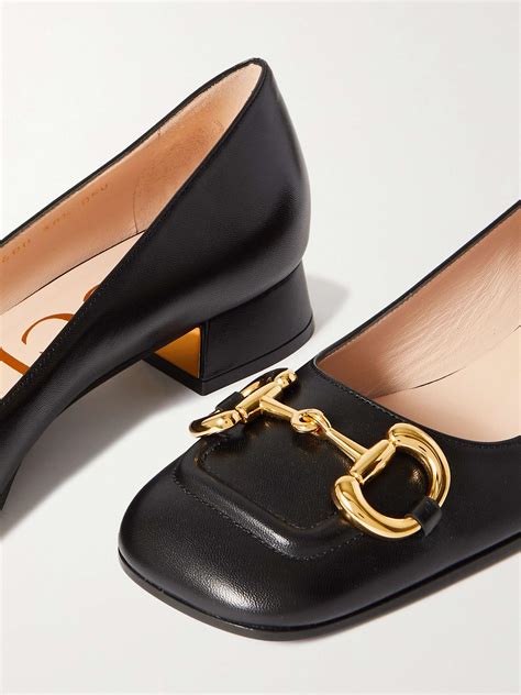 gucci leather pump|net a porter Gucci pumps.